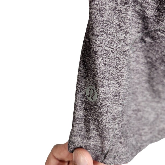 Lululemon Run Times Short II 4" Womens 6 Heather Lux Multi Black Black - Picture 3 of 7